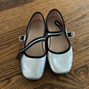 Zara metallic Mary Jane’s